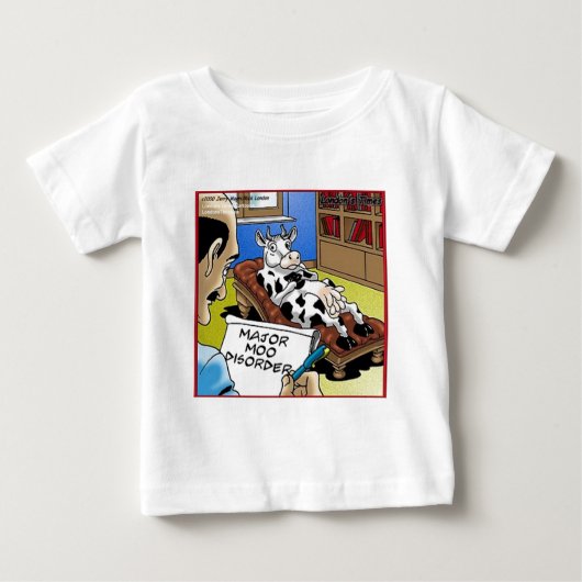ロンドンタイムズの漫画Tシャツ ベビーTシャツ (正面)