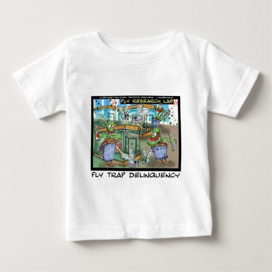 ロンドンタイムズの漫画Tシャツ ベビーTシャツ (正面)