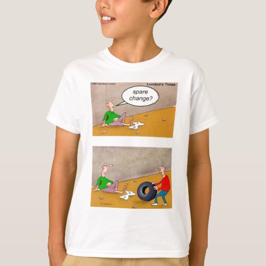 ロンドンタイムズの漫画Tシャツ Tシャツ (正面)
