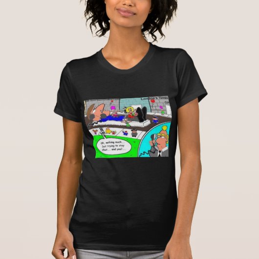 ロンドンタイムズの漫画Tシャツ Tシャツ (正面)