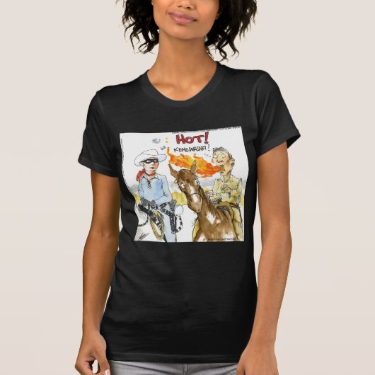 ロンドンタイムズの漫画Tシャツ Tシャツ (正面)