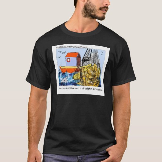 ロンドンタイムズの漫画Tシャツ Tシャツ (正面)