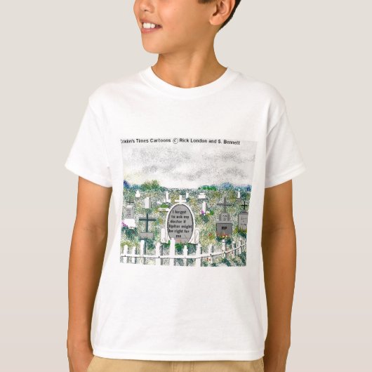 ロンドンタイムズの漫画Tシャツ Tシャツ (正面)