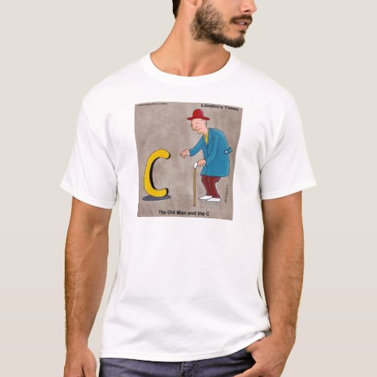 ロンドンタイムズの漫画Tシャツ Tシャツ (正面)