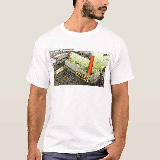 ロンドンタイムズの漫画Tシャツ Tシャツ (正面)