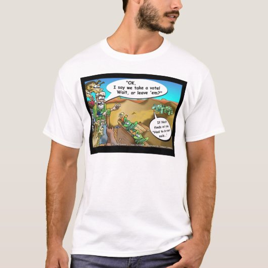 ロンドンタイムズの漫画Tシャツ Tシャツ (正面)