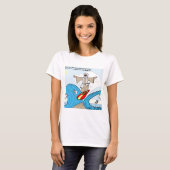 ロンドンタイムズの漫画Tシャツ Tシャツ (正面フル)