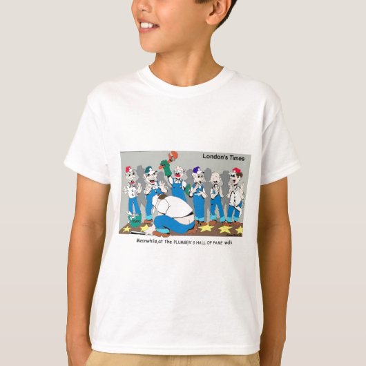 ロンドンタイムズの漫画Tシャツ Tシャツ (正面)