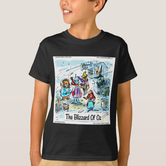 ロンドンタイムズの漫画Tシャツ Tシャツ (正面)