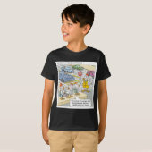 ロンドンタイムズの漫画Tシャツ Tシャツ (正面フル)