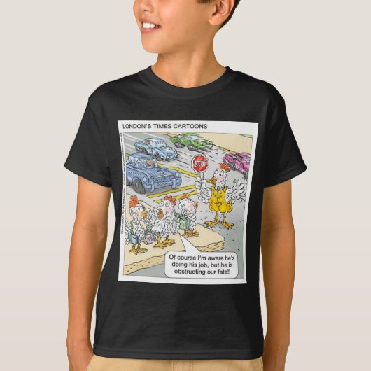 ロンドンタイムズの漫画Tシャツ Tシャツ (正面)