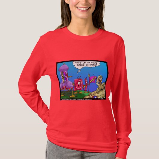 ロンドンタイムズの漫画Tシャツ Tシャツ (正面)