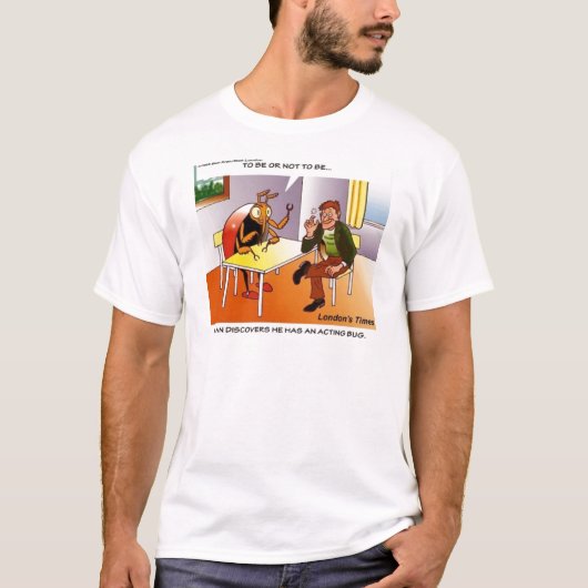 ロンドンタイムズの漫画Tシャツ Tシャツ (正面)