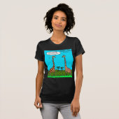ロンドンタイムズの漫画Tシャツ Tシャツ (正面フル)