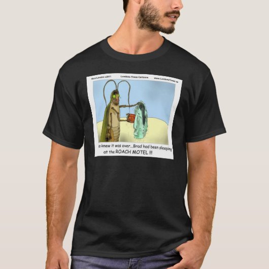 ロンドンタイムズの漫画Tシャツ Tシャツ (正面)