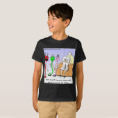 ロンドンタイムズの漫画Tシャツ Tシャツ (正面フル)
