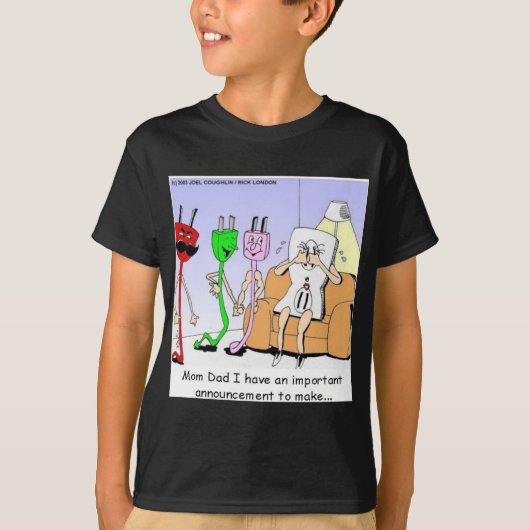 ロンドンタイムズの漫画Tシャツ Tシャツ (正面)