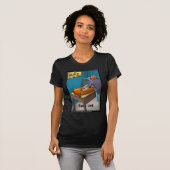 ロンドンタイムズの漫画Tシャツ Tシャツ (正面フル)