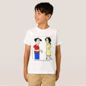 ロンドンタイムズの漫画Tシャツ Tシャツ (正面フル)