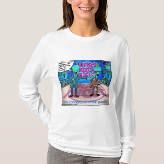 ロンドンタイムズの漫画Tシャツ Tシャツ (正面)
