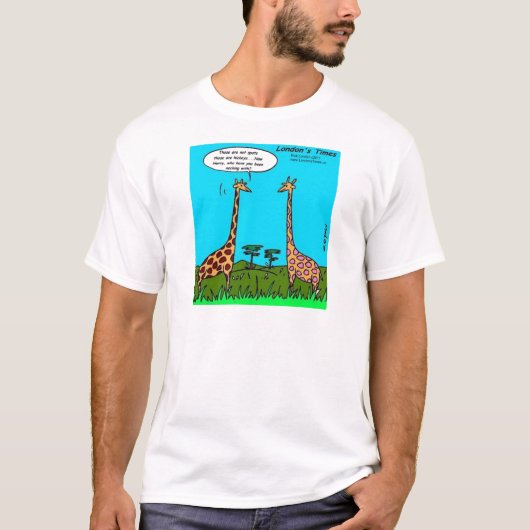 ロンドンタイムズの漫画Tシャツ Tシャツ (正面)