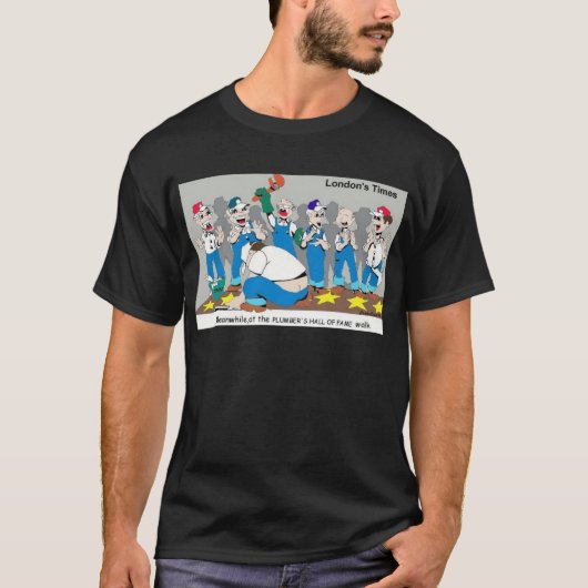 ロンドンタイムズの漫画Tシャツ Tシャツ (正面)