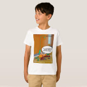 ロンドンタイムズの漫画Tシャツ Tシャツ (正面フル)