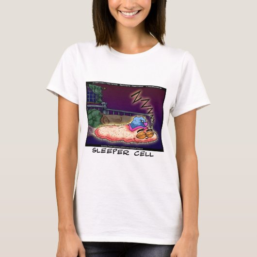 ロンドンタイムズの漫画Tシャツ Tシャツ (正面)