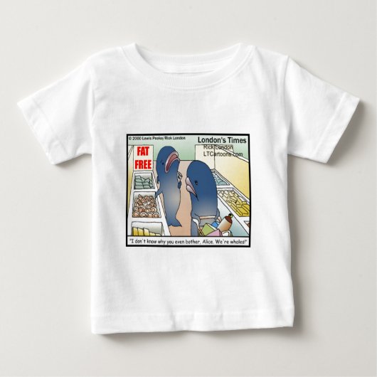 ロンドンタイムズカートゥー ベビーTシャツ (正面)