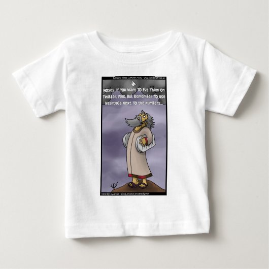 ロンドンタイムズカートゥー ベビーTシャツ (正面)