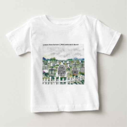 ロンドンタイムズ カートゥーンTシャツ ベビーTシャツ (正面)