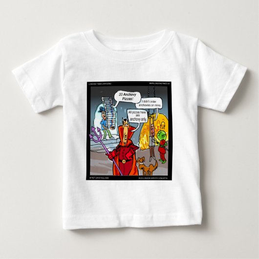 ロンドンタイムズ・カートゥーンTシャツ ベビーTシャツ (正面)