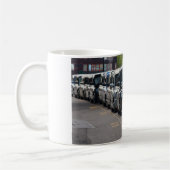 ロンドンタクシーのマグカップ。 コーヒーマグカップ (左)