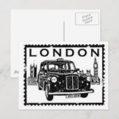 ロンドンタクシー ポストカード (正面/裏面)