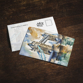 ロンドンタワーブリッジウォーターカラー 招待状