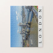 ロンドンタワーブリッジエアリアルビューパズル ジグソーパズル (縦)