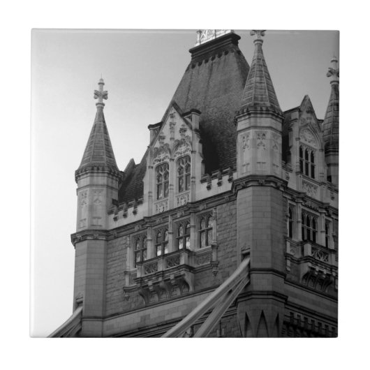 ロンドンタワーブリッジクローズアップ タイル (正面)