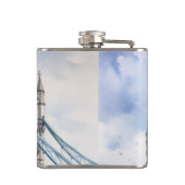 ロンドンタワーブリッジトラベルウォーター色 フラスク (裏面)