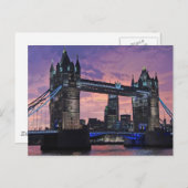 ロンドンタワーブリッジブリティッシュトラベル ポストカード (正面/裏面)