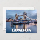 ロンドンタワーブリッジ ポストカード (正面/裏面)