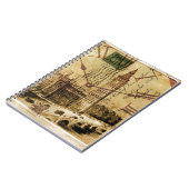 ロンドンタワー橋の時計塔ビッグベン ノートブック (左側)