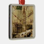 ロンドンタワー橋の時計塔ビッグベン メタルオーナメント (右)