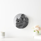 ロンドンタワー橋クローズアップ ラウンド壁時計 (ホーム)