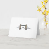 ロンドンタワー橋: 3Dモデル: カード (黄色い花)