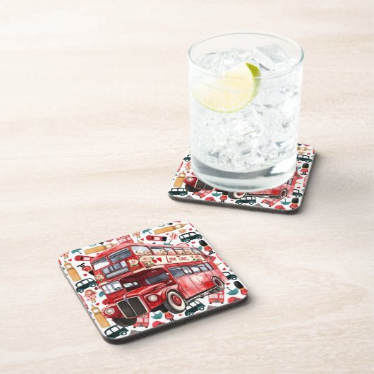 ロンドンダブルデッキバス コースター (右側)