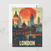 ロンドンダークヴィンテージアート ポストカード (正面/裏面)