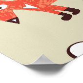 ロンドンチルドレンおもしろいズ：パターンデザイン ポスター (角)