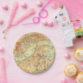ロンドンテムズヴィンテージの地図 ペーパープレート (パーティー)