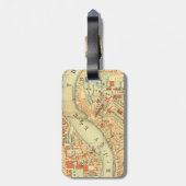 ロンドンテムズヴィンテージの地図 ラゲッジタグ (裏面縦)