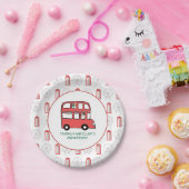 ロンドンテーマキッズジョイントバースデーパーティー ペーパープレート (パーティー)